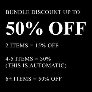 Major bundle offer! Save up to 50% off on a bundle with 6+ items